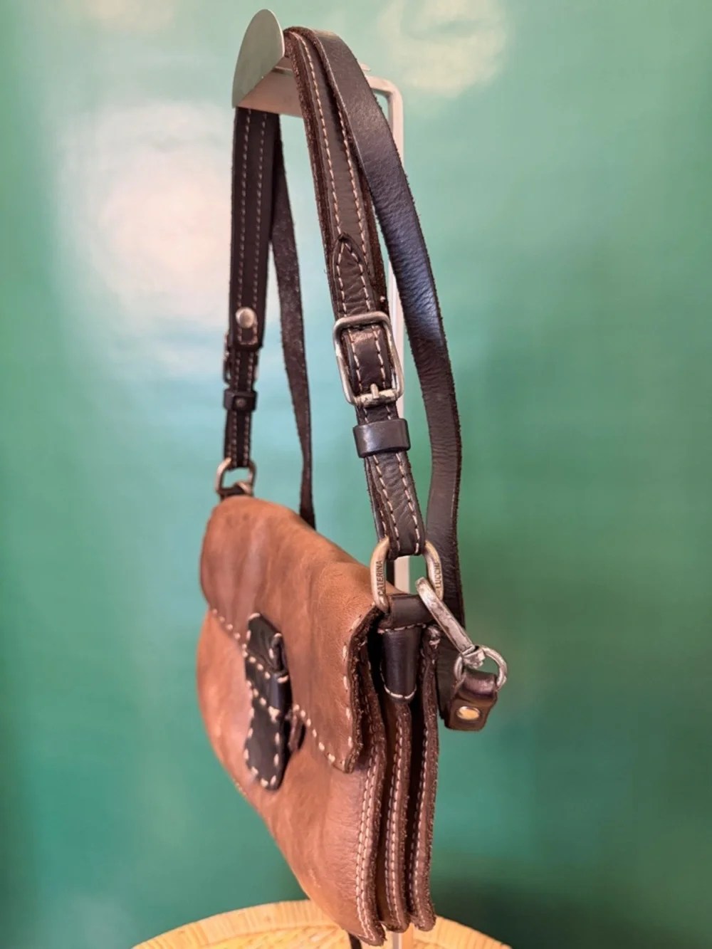 Vintage Caterina‎ Lucchi Leather Crossbody Bag